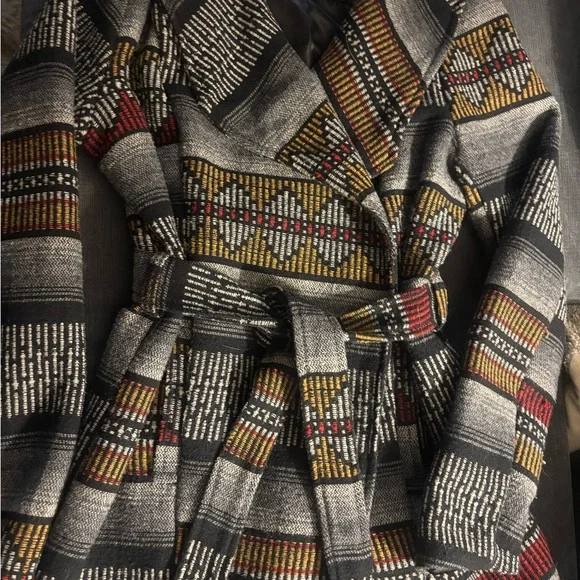 Stylish Multicolor Women's Coat - Picture 2 of 4